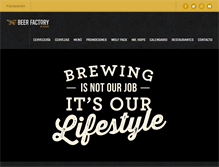 Tablet Screenshot of beerfactory.com